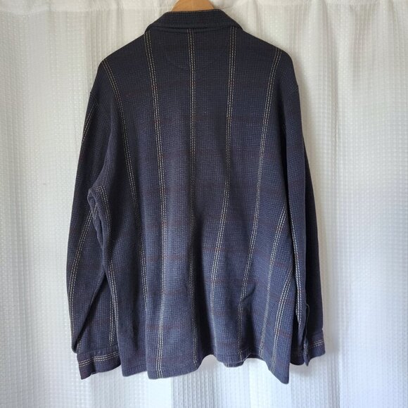 Chaps Ralph Lauren Shirt Men's Large Long Sleeve Button Up Blue Stripes Cotton - Picture 10 of 10